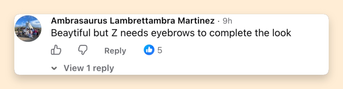 Not every reaction was flattering, though. Some commenters quickly began picking apart small details of Zahara’s appearance. | Source: Getty Images