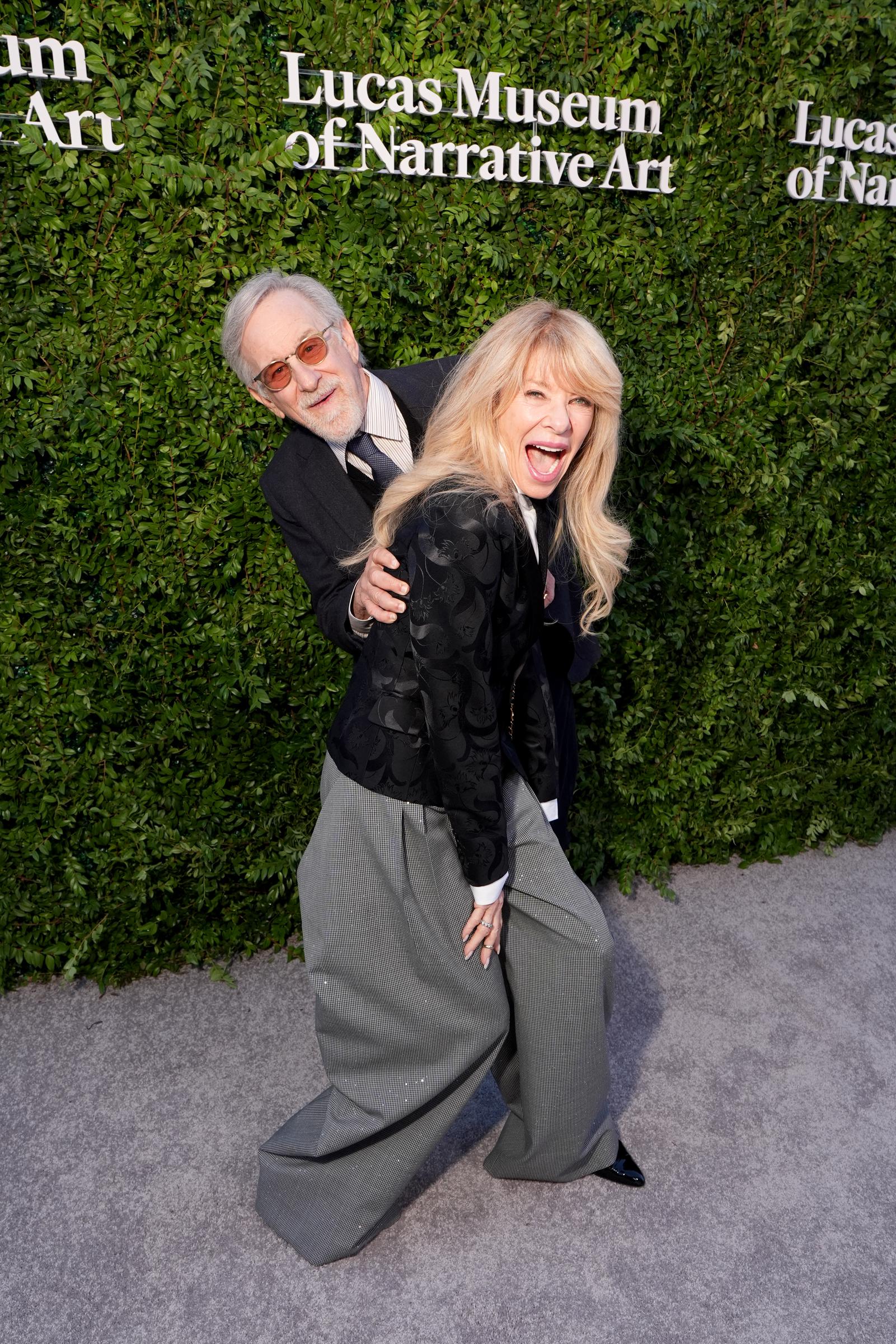 Capshaw and Spielberg brought a playful energy to the Lucas Museum opening-night carpet, more than four decades after her memorable turn in "Indiana Jones and the Temple of Doom." The rare outing gave fans a new glimpse of the actress-turned-painter, who has spent much of her later life away from Hollywood's spotlight. | Source: Getty Images