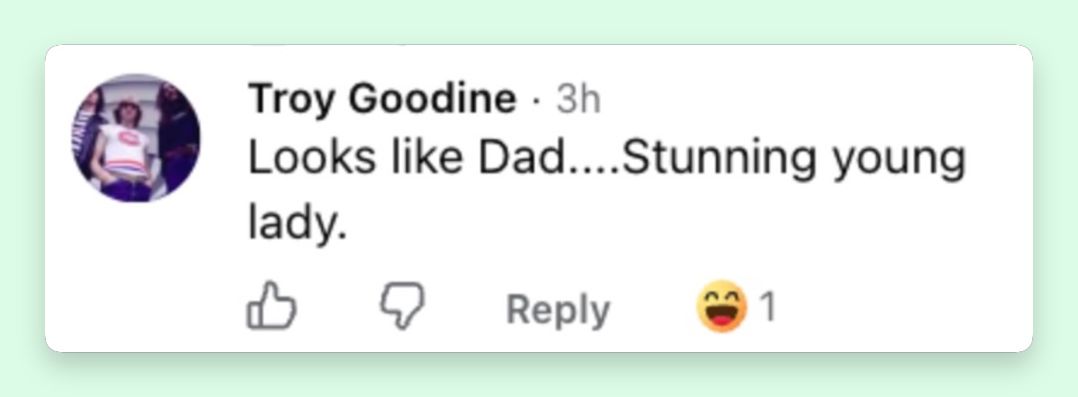 A viewer saw a resemblance to Faith's father, Keith Urban, while complimenting her appearance. | Source: Facebook/ Nicole Kidman