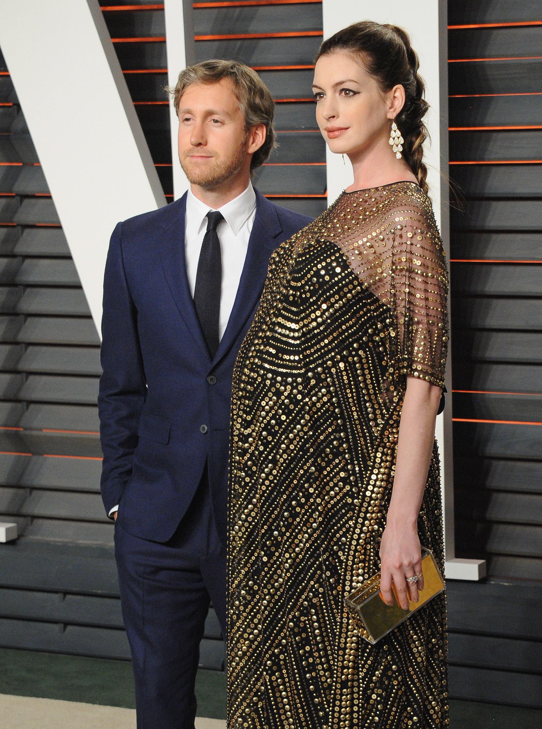 Hathaway’s first son, Jonathan, was born in 2016, and Jack followed in 2019; baby No. 3 will arrive more than a decade after she and Adam Shulman married in 2012. | Source: Getty Images