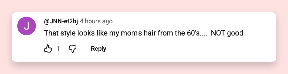 Some netizens had strong opinions about her new hairstyle, and they weren't afraid to share them. | Source: YouTube/Graeme ONeil