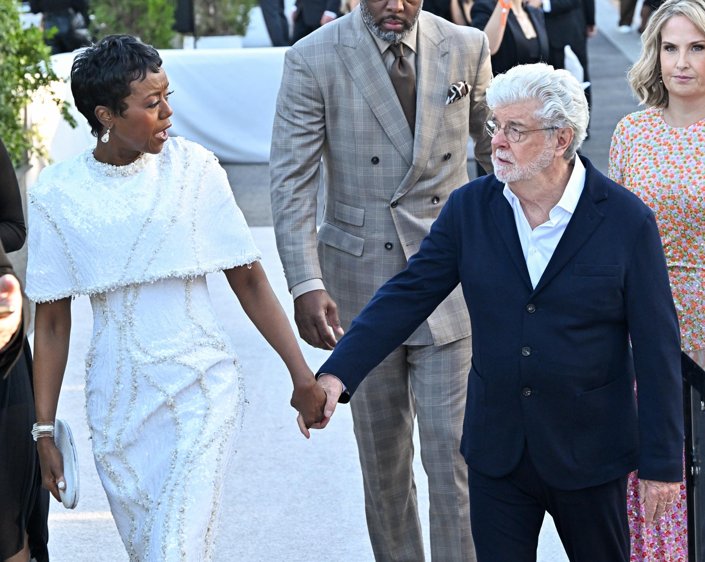 George Lucas and Mellody Hobson spent years pushing the museum project forward after earlier plans in San Francisco and Chicago fell through. The Los Angeles opening marked the culmination of a 17-year journey and a reported $1 billion investment. | Source: Getty Images