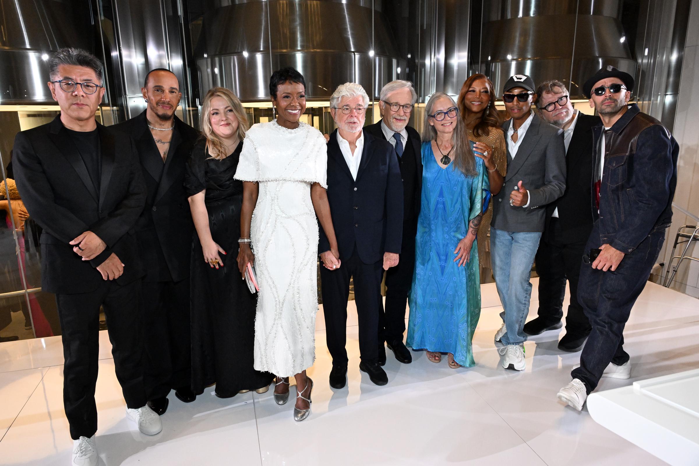 The museum's opening night drew an extraordinary mix of filmmakers, performers, artists and cultural figures for a celebration 17 years in the making. Steven Spielberg was among the event's co-chairs as guests received an early look at the new institution. | Source: Getty Images