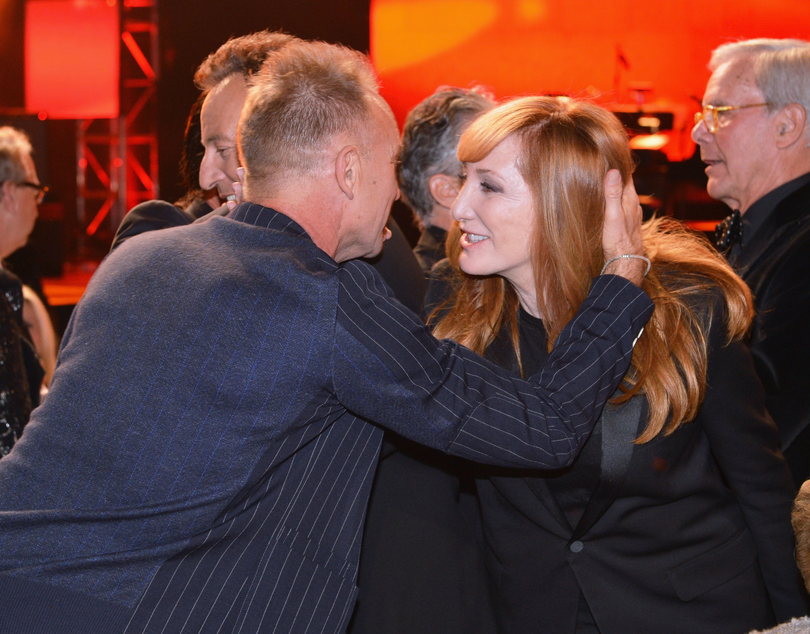 At the 2013 MusiCares Person of the Year event honoring Bruce Springsteen, Sting and Patti Scialfa are seen together at the Los Angeles Convention Center. | Source: Getty Images