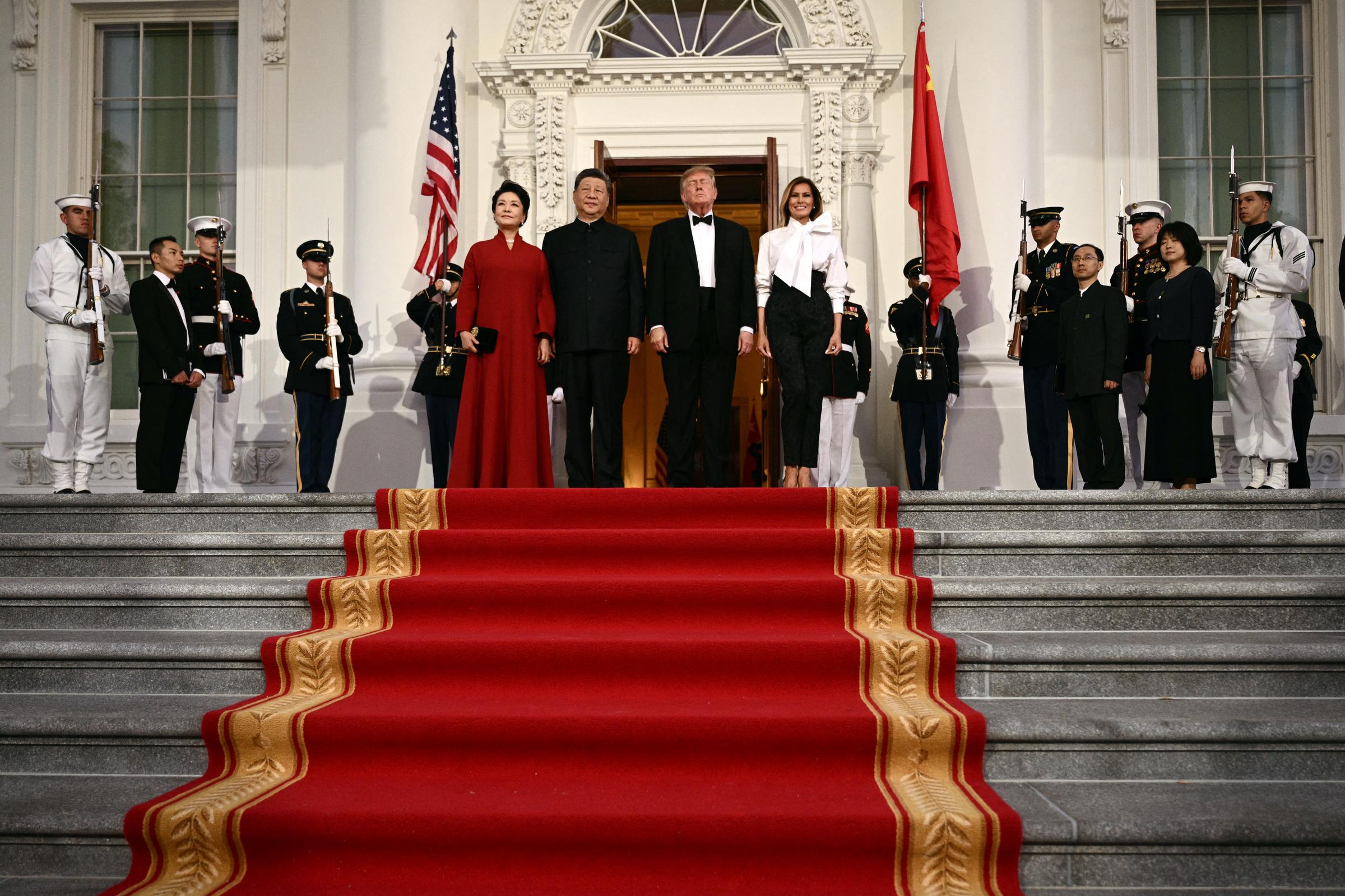 The state dinner capped several consecutive days in which Melania moved between international diplomacy, business, family conversations, and her own initiatives — an unusually concentrated stretch of public visibility.