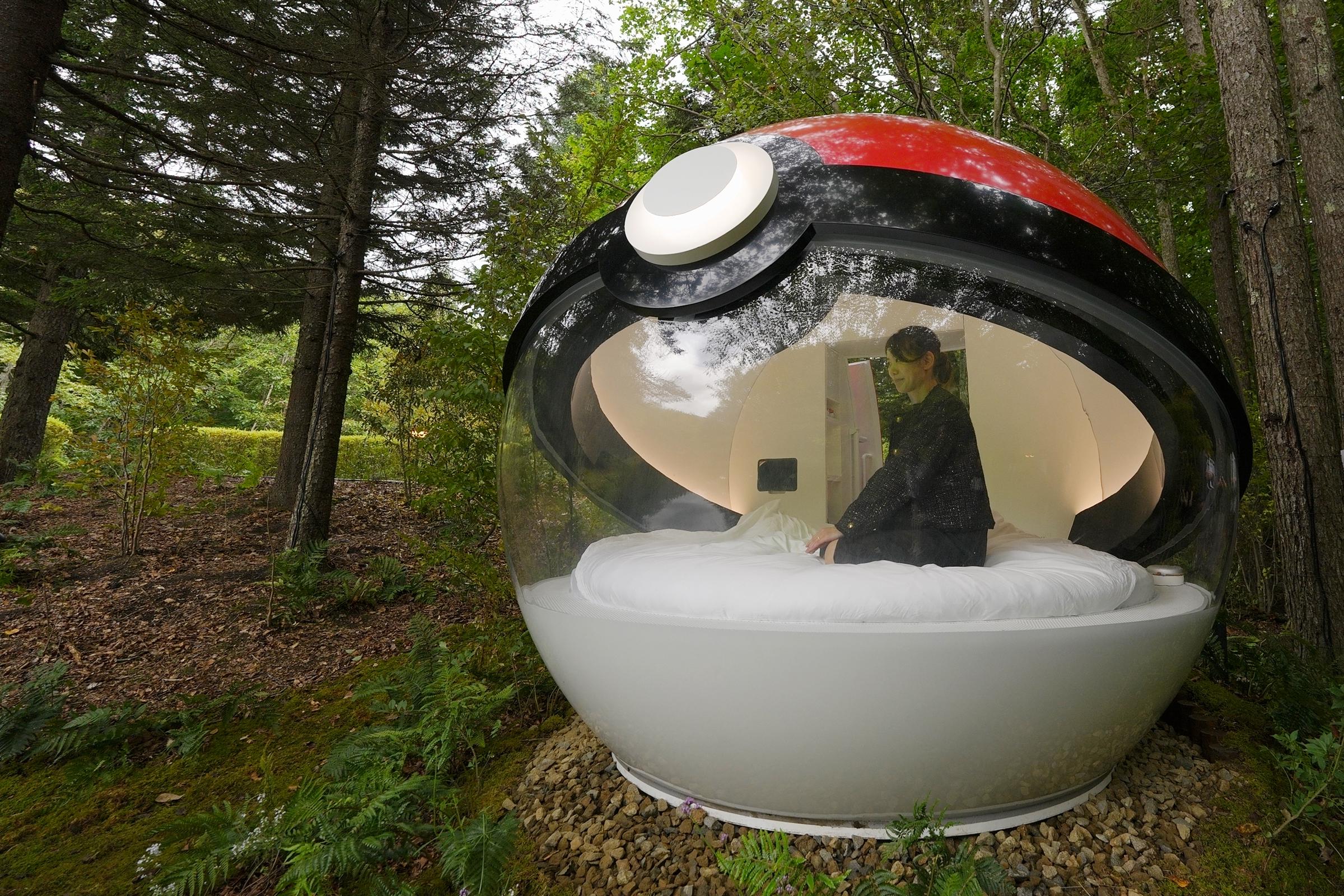 The Pokémon hotel, shaped like a Poké ball, in omakomai, Hokkaido, Japan, on September 14, 2026 | Source: Getty Images