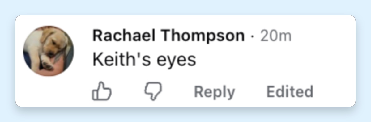One commenter singled out Faith's eyes as a feature she shares with her famous father. | Source: Facebook/Nicole Kidman