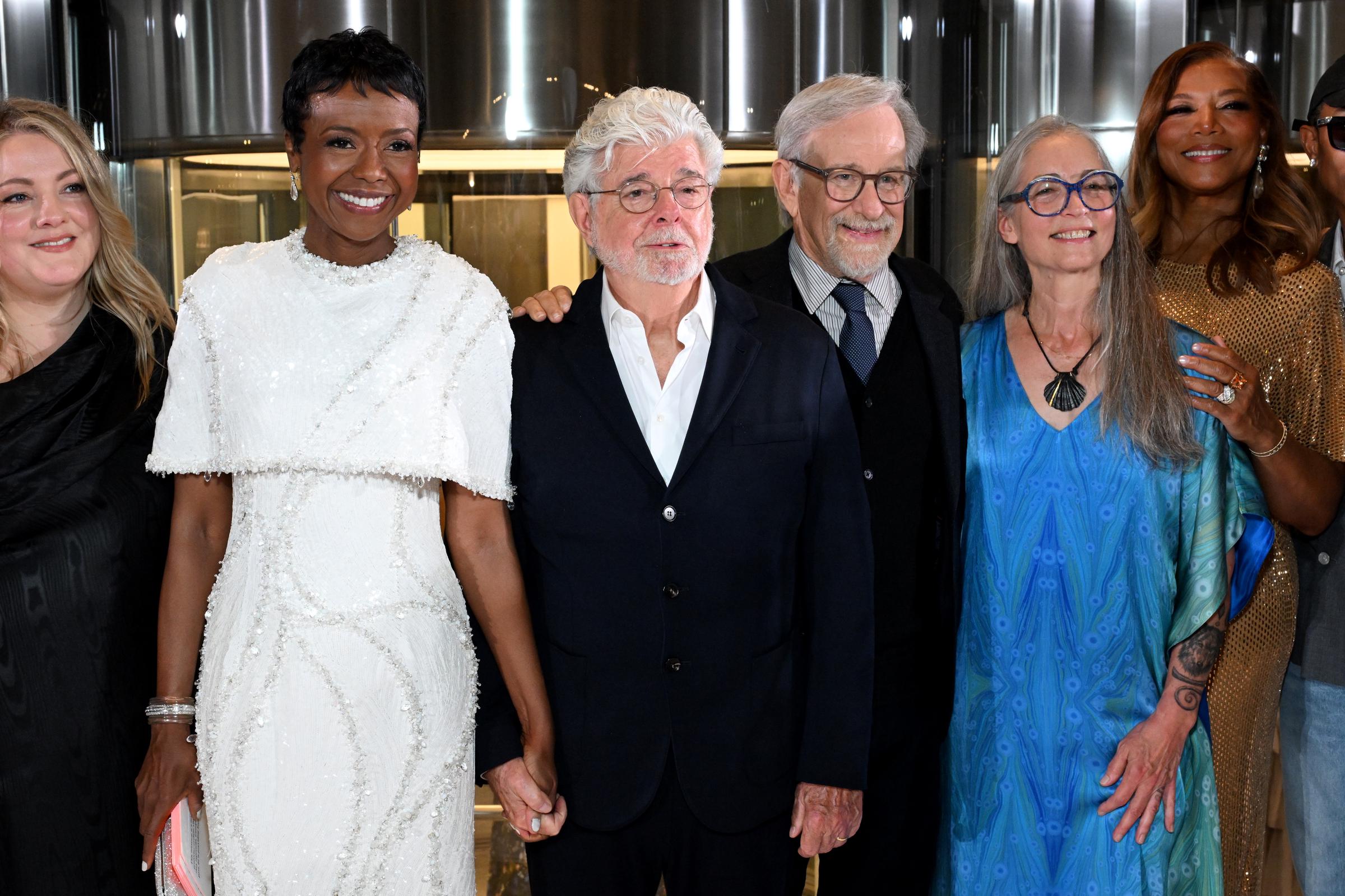 Steven Spielberg served as one of the opening-night co-chairs for the star-packed September 19 celebration. The evening gave Hollywood guests an early look inside the museum before its official public debut. | Source: Getty Images