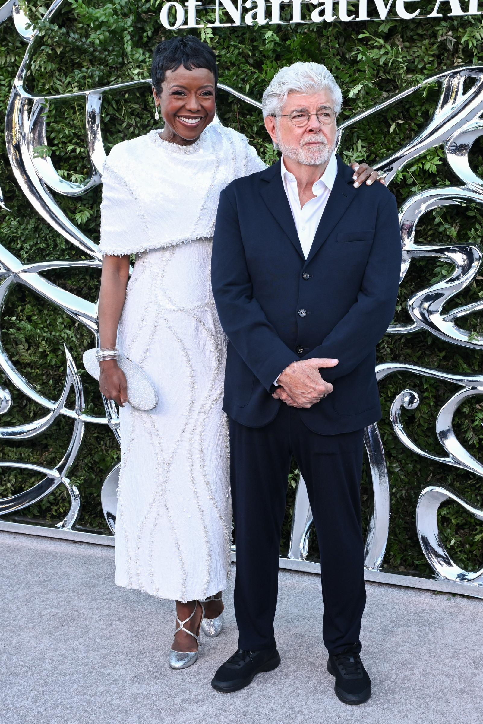 George Lucas and Mellody Hobson spent years fighting to turn their museum vision into reality after earlier plans in San Francisco and Chicago failed to materialize. The Los Angeles institution ultimately became a $1 billion showcase spanning everything from "Star Wars" memorabilia to works by Norman Rockwell and Frida Kahlo. | Source: Getty Images