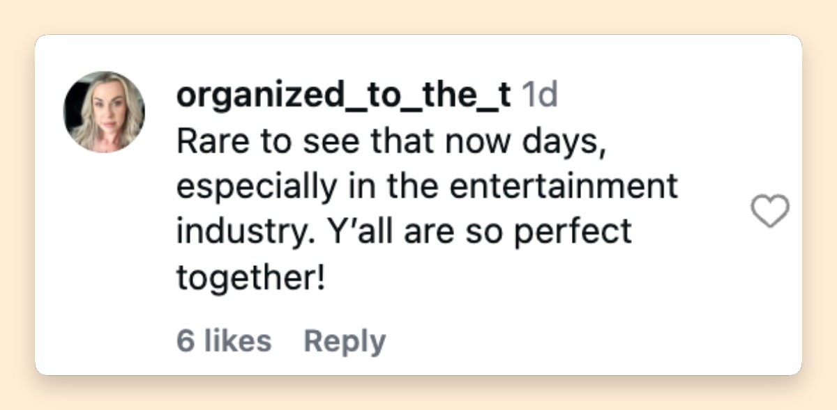 A fan shared the sentiment after seeing McGraw and Hill’s anniversary celebration, adding to the warm response surrounding the couple’s milestone. | Source: Instagram/thetimmcgraw