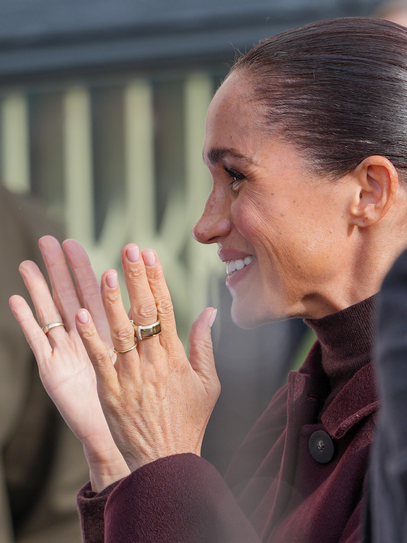 The Duke and Duchess of Sussex returned to the exact city where their public romance began, flashing bright smiles to cheering crowds. | Source: Getty Images