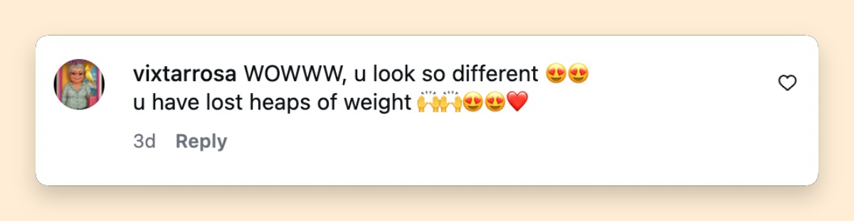 A fan expresses surprise at how different McCarthy appeared in the candid video, drawing attention to her recent transformation.
