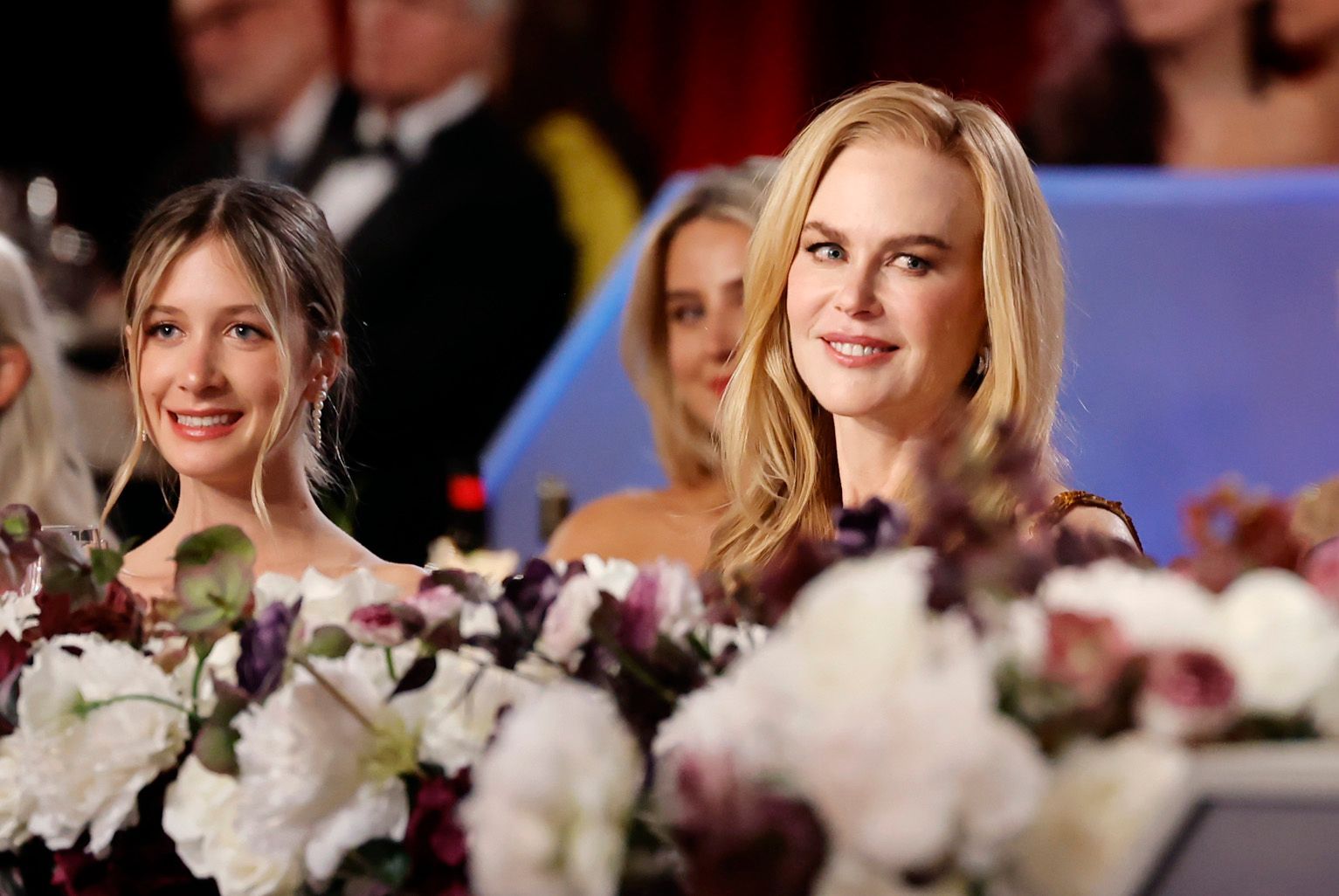 Nicole Kidman sits beside her daughter Sunday Rose at the AFI Life Achievement Award ceremony in April 2024. Kidman became the first Australian actor to receive the prestigious honor. | Source: Getty Images