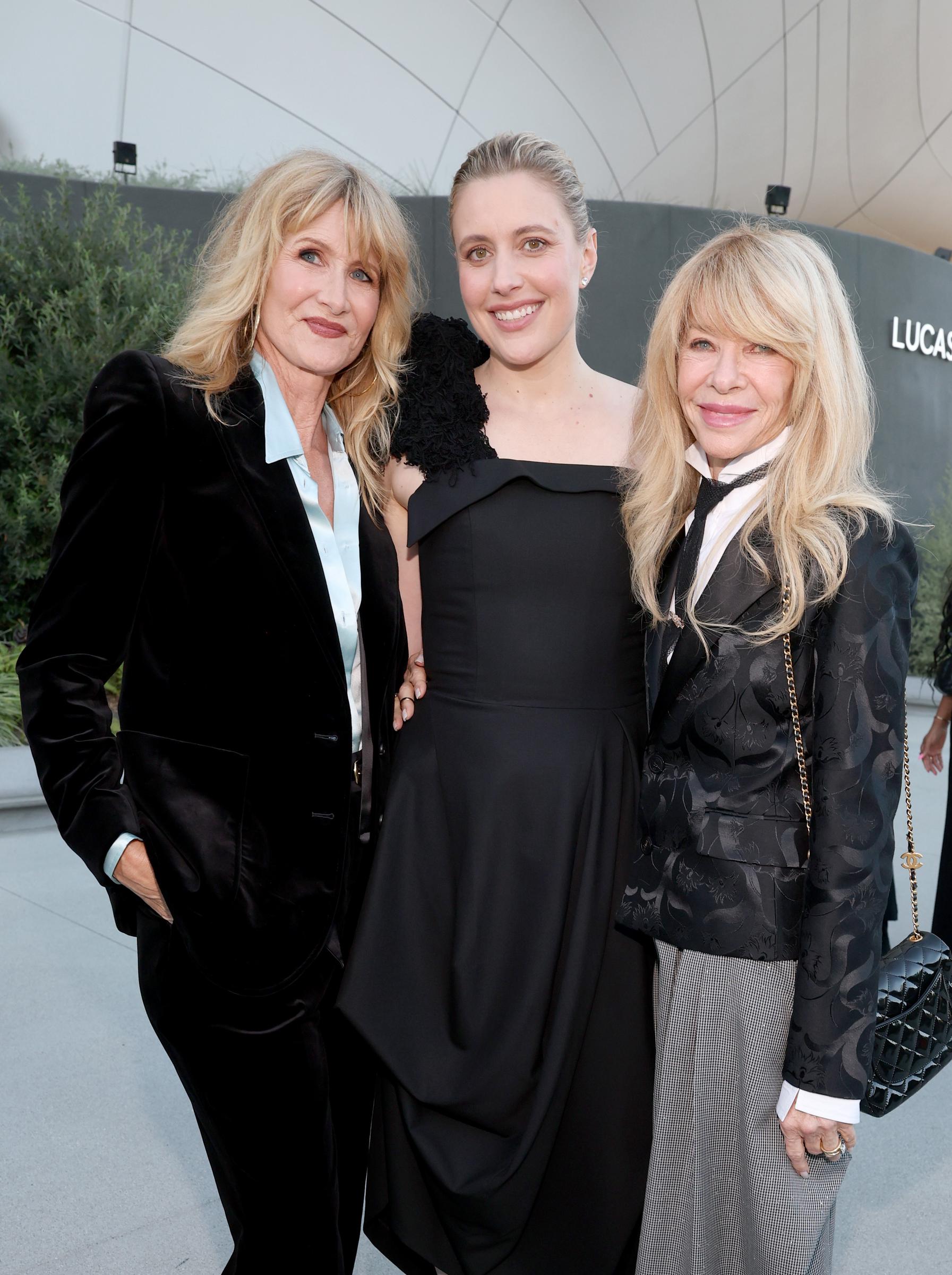 Capshaw also mingled with fellow guests, Laura Dern and Greta Gerwig, during a night packed with filmmakers, performers and longtime figures from the entertainment industry. Her return to such a major Hollywood gathering was particularly striking given how rarely the former actress now steps into the public spotlight. | Source: Getty Images